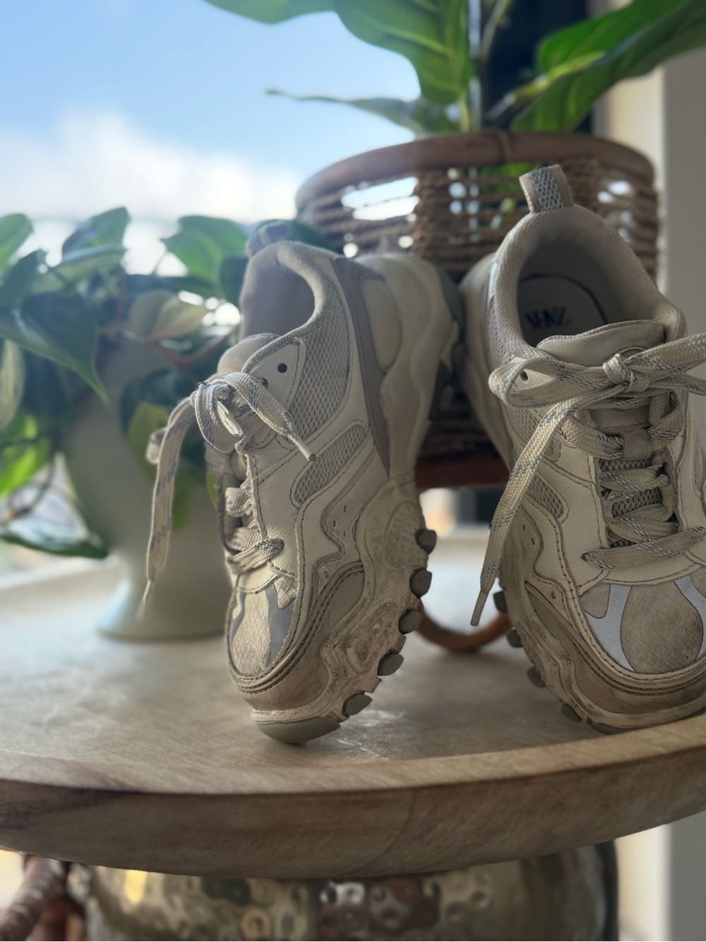 Kids ZARA Beige Athletic Sneakers